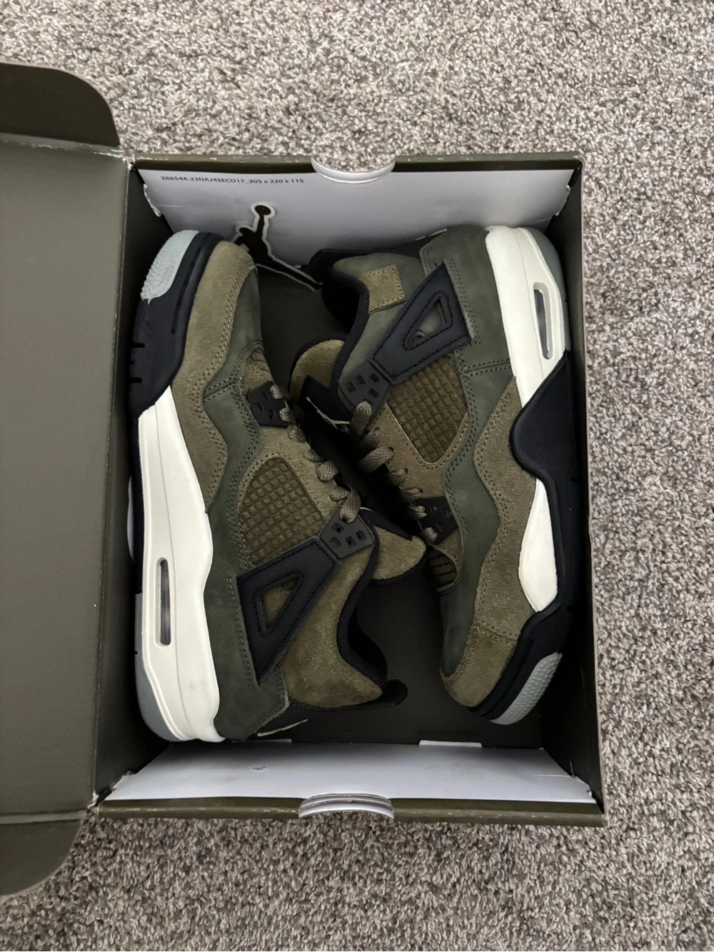 Jordan 4 craft olive